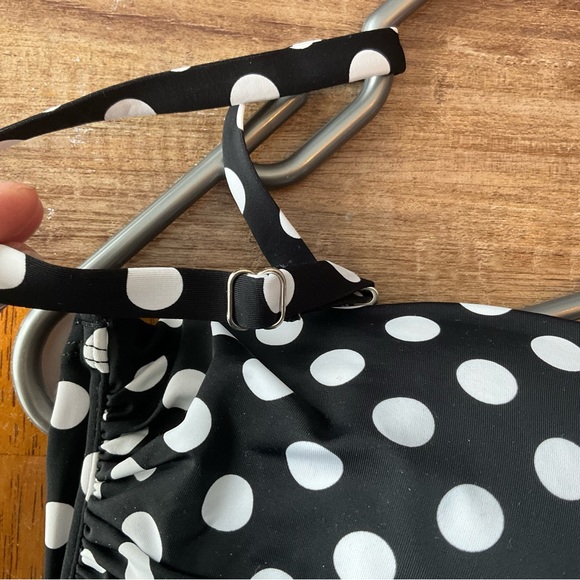 Polka Dot Black and White Tankini - Picture 5 of 6